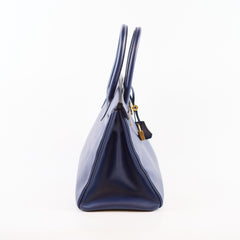 Hermès Birkin 30 Blue Epsom - X Stamp