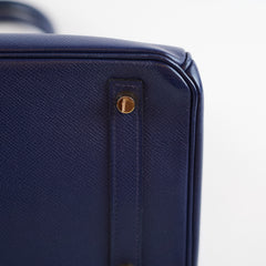 Hermès Birkin 30 Blue Epsom - X Stamp