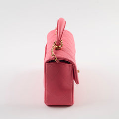 Chanel Top Handle Mini Rectangular Caviar Pink