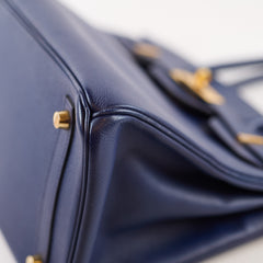 Hermès Birkin 30 Blue Epsom - X Stamp