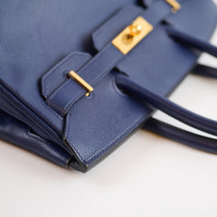 Hermès Birkin 30 Blue Epsom - X Stamp