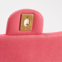 Chanel Top Handle Mini Rectangular Caviar Pink