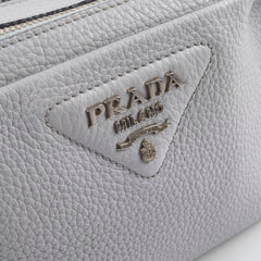 Prada Leather Camera Bag Grey (two straps)