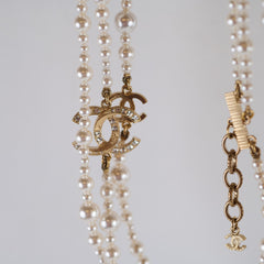 Chanel Long Pearl Necklace Costume Jewllery