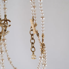 Chanel Long Pearl Necklace Costume Jewllery