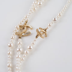 Chanel Long Pearl Necklace Costume Jewllery