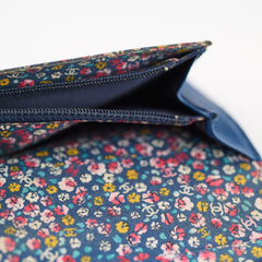 Chanel Bifold Yen Wallet Leather Blue