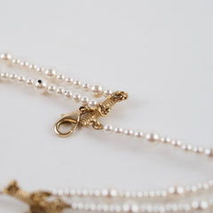Chanel Long Pearl Necklace Costume Jewllery