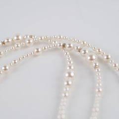 Chanel Long Pearl Necklace Costume Jewllery