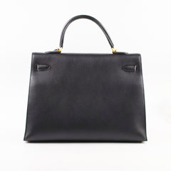 Hermes Kelly 35 Ardennes Sellier Black - Stamp D Square