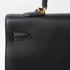 Hermes Kelly 35 Ardennes Sellier Black - Stamp D Square
