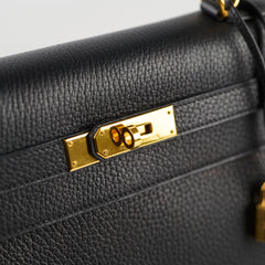 Hermes Kelly 35 Ardennes Sellier Black - Stamp D Square