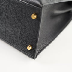 Hermes Kelly 35 Ardennes Sellier Black - Stamp D Square