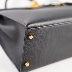 Hermes Kelly 35 Ardennes Sellier Black - Stamp D Square