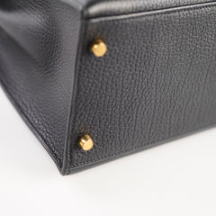 Hermes Kelly 35 Ardennes Sellier Black - Stamp D Square