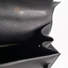 Hermes Kelly 35 Ardennes Sellier Black - Stamp D Square
