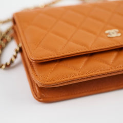 Chanel Wallet On Chain WOC Caviar 21A Caramel (Microchipped)