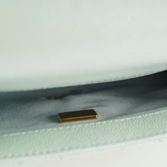 Chanel My Perfect Mini Square Caviar Iridescent Green Microchip