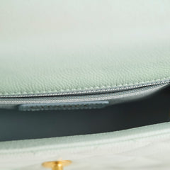 Chanel My Perfect Mini Square Caviar Iridescent Green Microchip