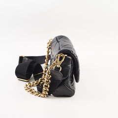 Prada Pattina In Pelle Black Crossbody