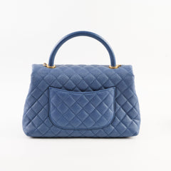 Chanel Coco Handle Medium Caviar Blue