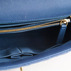 Chanel Coco Handle Medium Caviar Blue