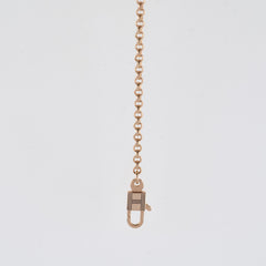 Hermes Kelly Clochette 18K Rose Gold Necklace Small Model