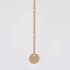 Hermes Kelly Clochette 18K Rose Gold Necklace Small Model