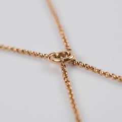 Hermes Kelly Clochette 18K Rose Gold Necklace Small Model