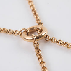 Hermes Kelly Clochette 18K Rose Gold Necklace Small Model