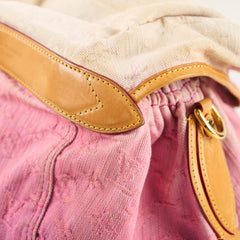 Louis Vuitton Sunburst Denim Crossbody Bag Pink