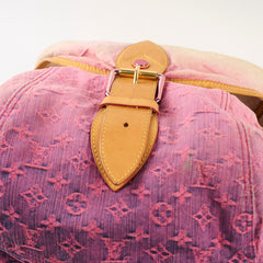 Louis Vuitton Sunburst Denim Crossbody Bag Pink