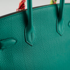 Hermes Birkin 30 Togo Blue Paon - Stamp D