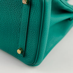 Hermes Birkin 30 Togo Blue Paon - Stamp D