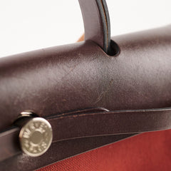 Hermes Herbag 31 PHW Rouge R Square Stamp