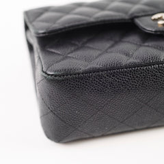 Chanel Small Classic Flap Bllack Caviar SHW 11 series