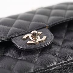 Chanel Small Classic Flap Bllack Caviar SHW 11 series