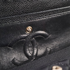 Chanel Small Classic Flap Bllack Caviar SHW 11 series