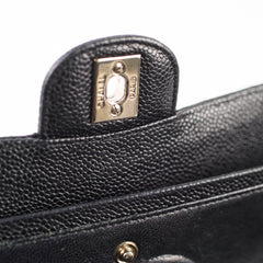 Chanel Small Classic Flap Bllack Caviar SHW 11 series