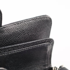 Chanel Small Classic Flap Bllack Caviar SHW 11 series