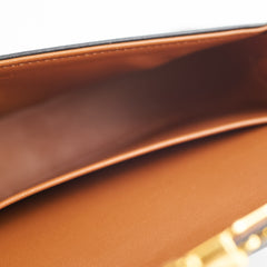 Celine Triomphe Brown Canvas Shoulder Bag