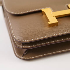 Hermes Mini Constance3 18 Etoupe U Stamp