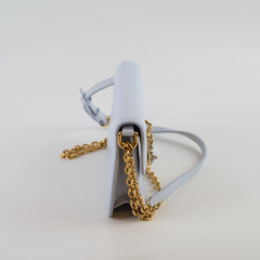 Louis Vuitton Bloom Wallet On Chain Light Blue