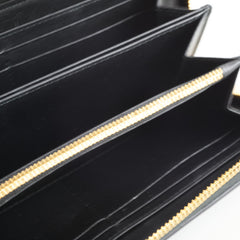 Christian Dior Long wallet black lambskin