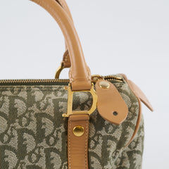 Christian Dior Vintage Trotter Boston Bag Green
