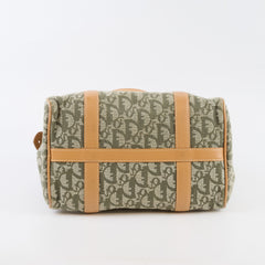 Christian Dior Vintage Trotter Boston Bag Green