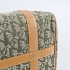 Christian Dior Vintage Trotter Boston Bag Green