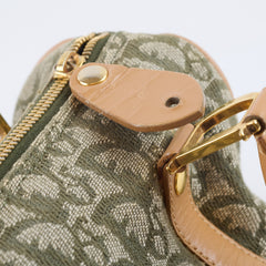 Christian Dior Vintage Trotter Boston Bag Green