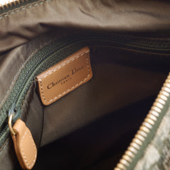 Christian Dior Vintage Trotter Boston Bag Green