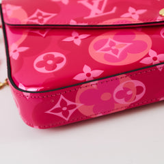 Louis Vuitton Pochette Felicie Valentine Edition Vernis Fuchsia Pink